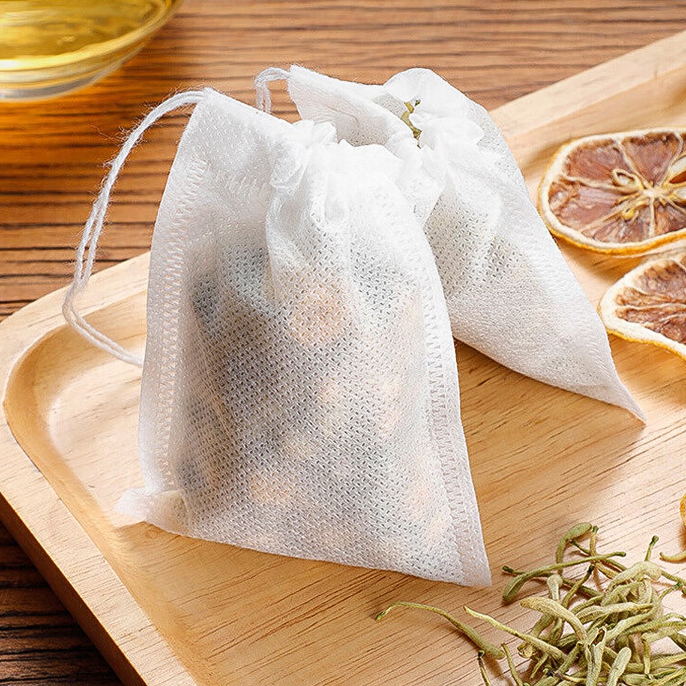 500pcs Disposable Empty Tea Bags Tea Filter Bags Drawstring Seal Tea Infusers