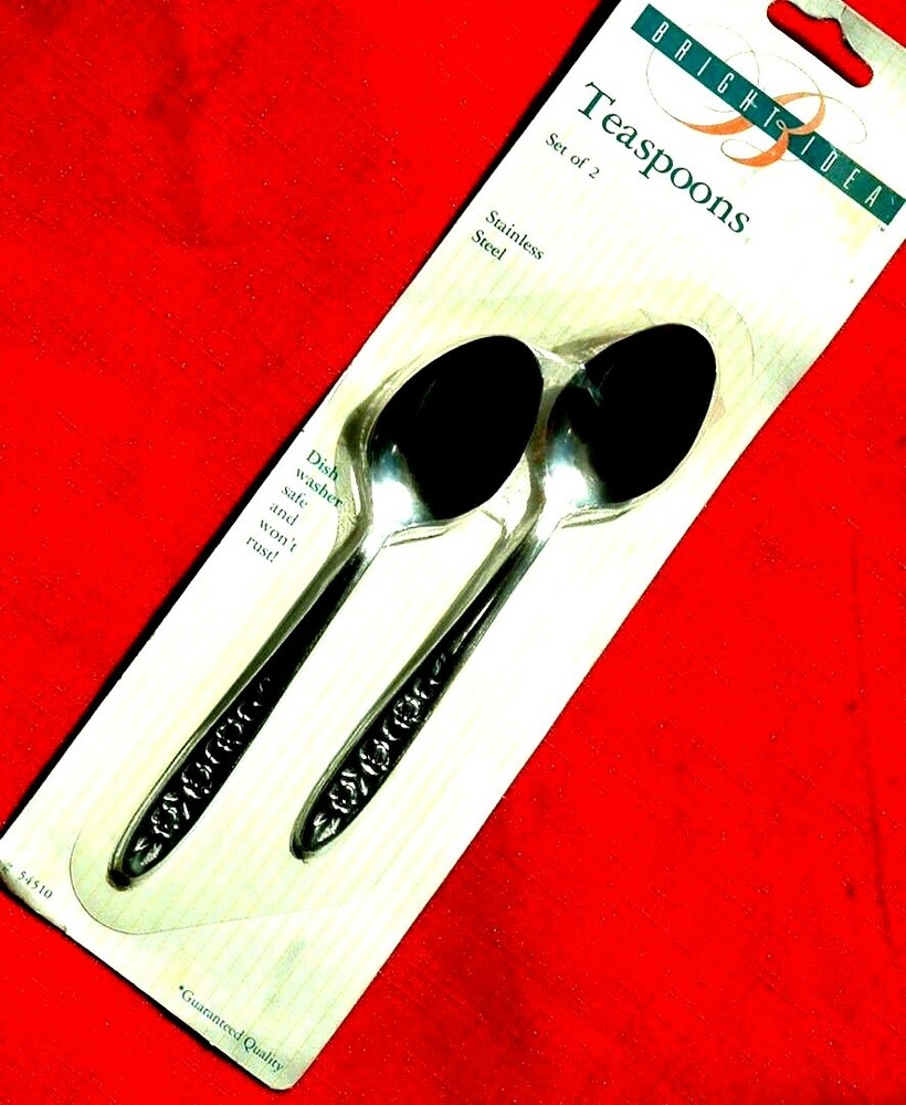Bright Idea Teaspoons Stainless Steel 2pk