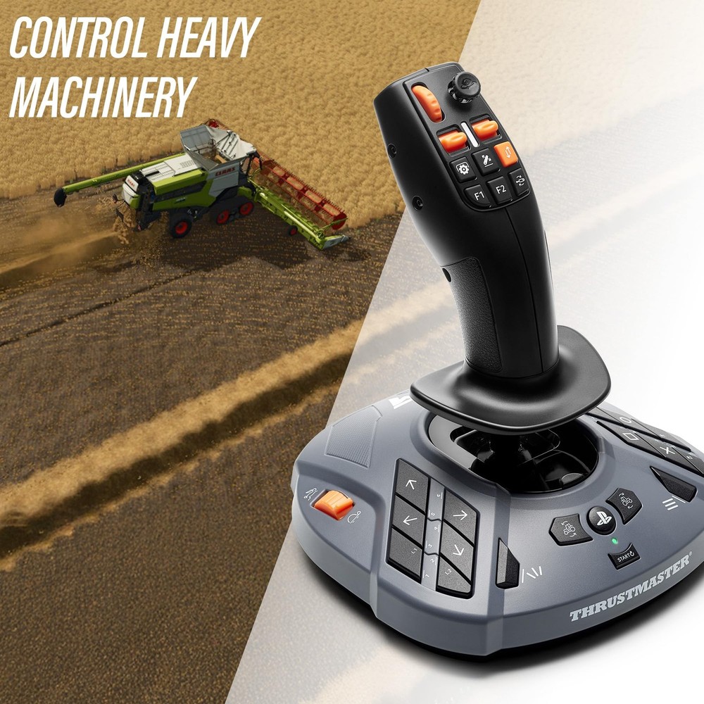 Thrustmaster SimTask FarmStick, Multifunctional Joystick for Farming Grey