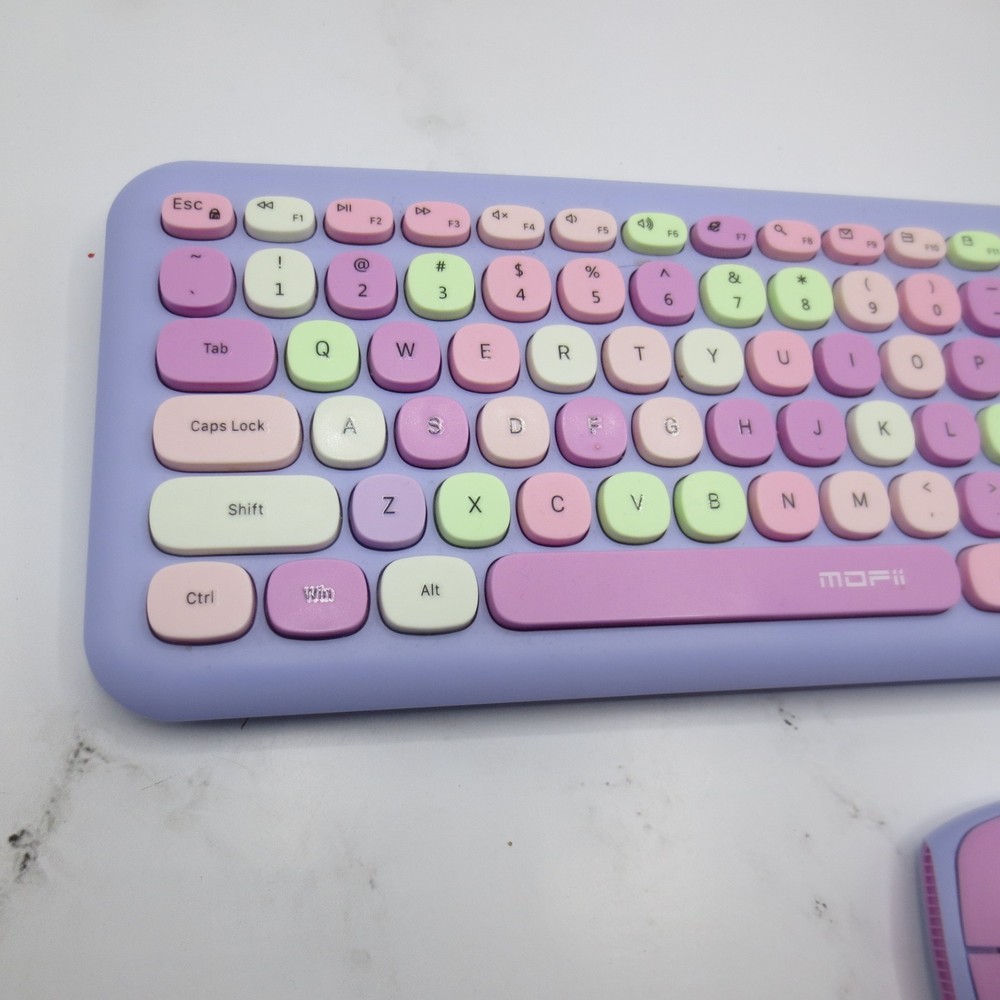 MOFII Wireless Purple Keyboard and Mouse Combo
