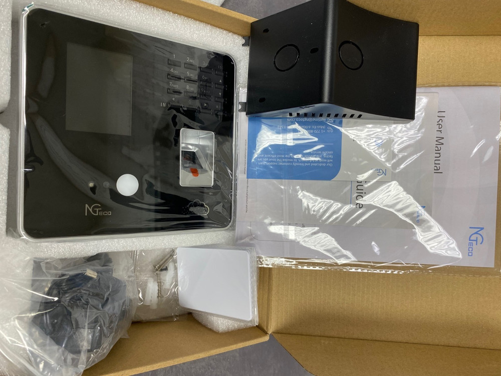 NGTeco KF460 Time Clock Employee Face Recognition Time Clock, 200 Users