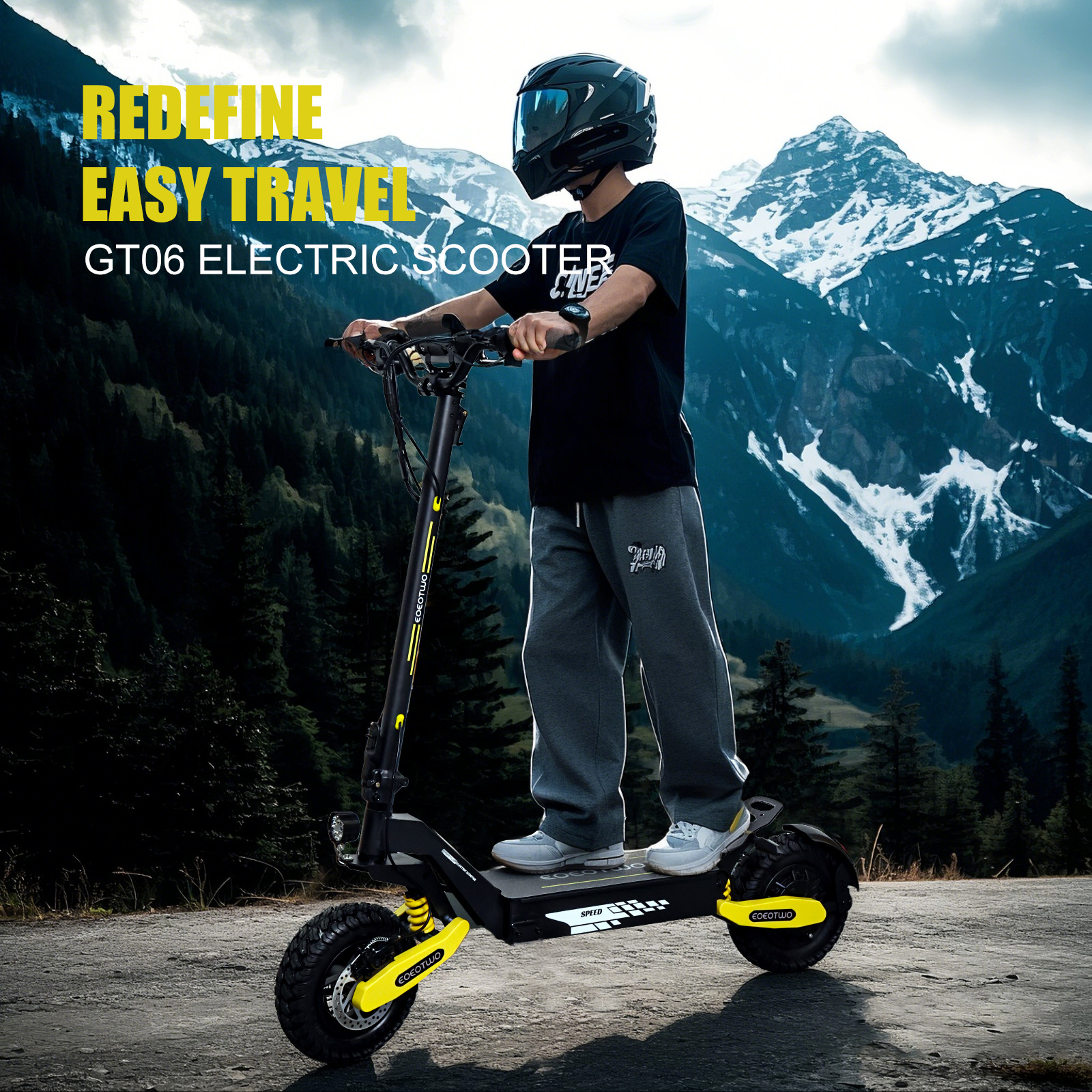 1200W Electric Scooter for Adult 48V13AH 28MPH 11'' Off-road Commuting E-Scooter