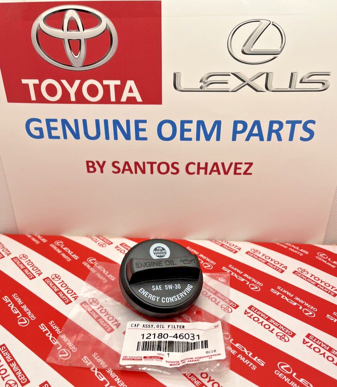 1993-2008 Toyota Oil Filler Cap GENUINE OEM PART 12180-46031