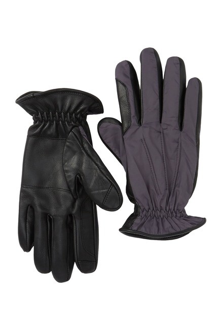 14th & Union Men's Touch Screen Gloves Grey Size S