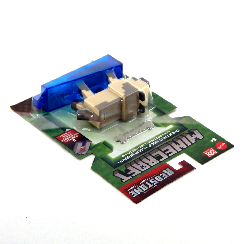 Minecraft Redstone Charged Chestnut Wolf Figure