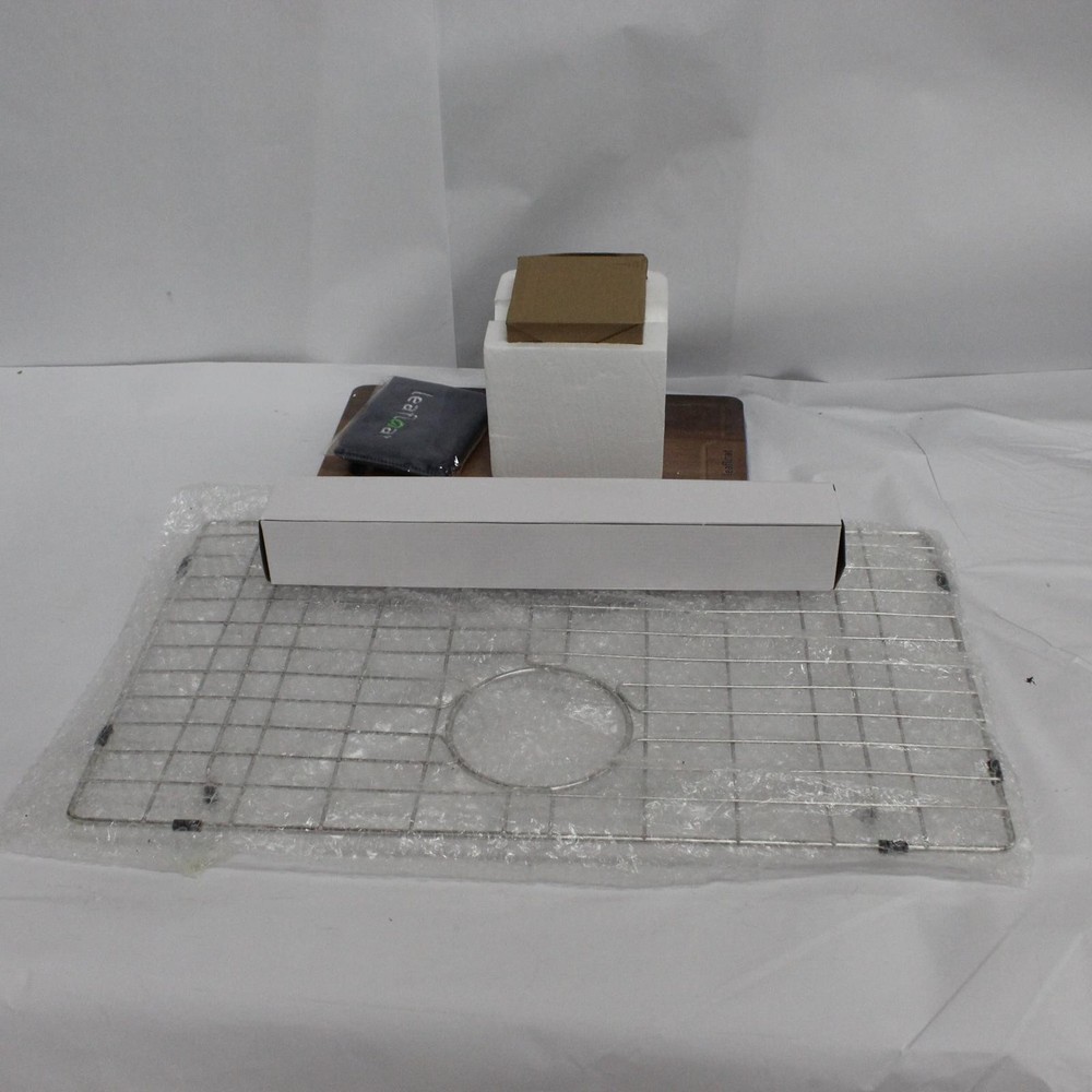 Leafloat Stainless Workstation Kitchen Sink Basin, Single Drain