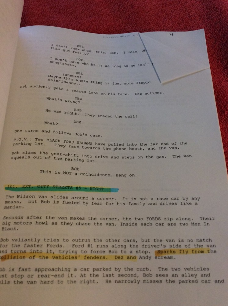 ORIGINAL SCRIPT ENCOUNTER MEN IN BLACK MIB