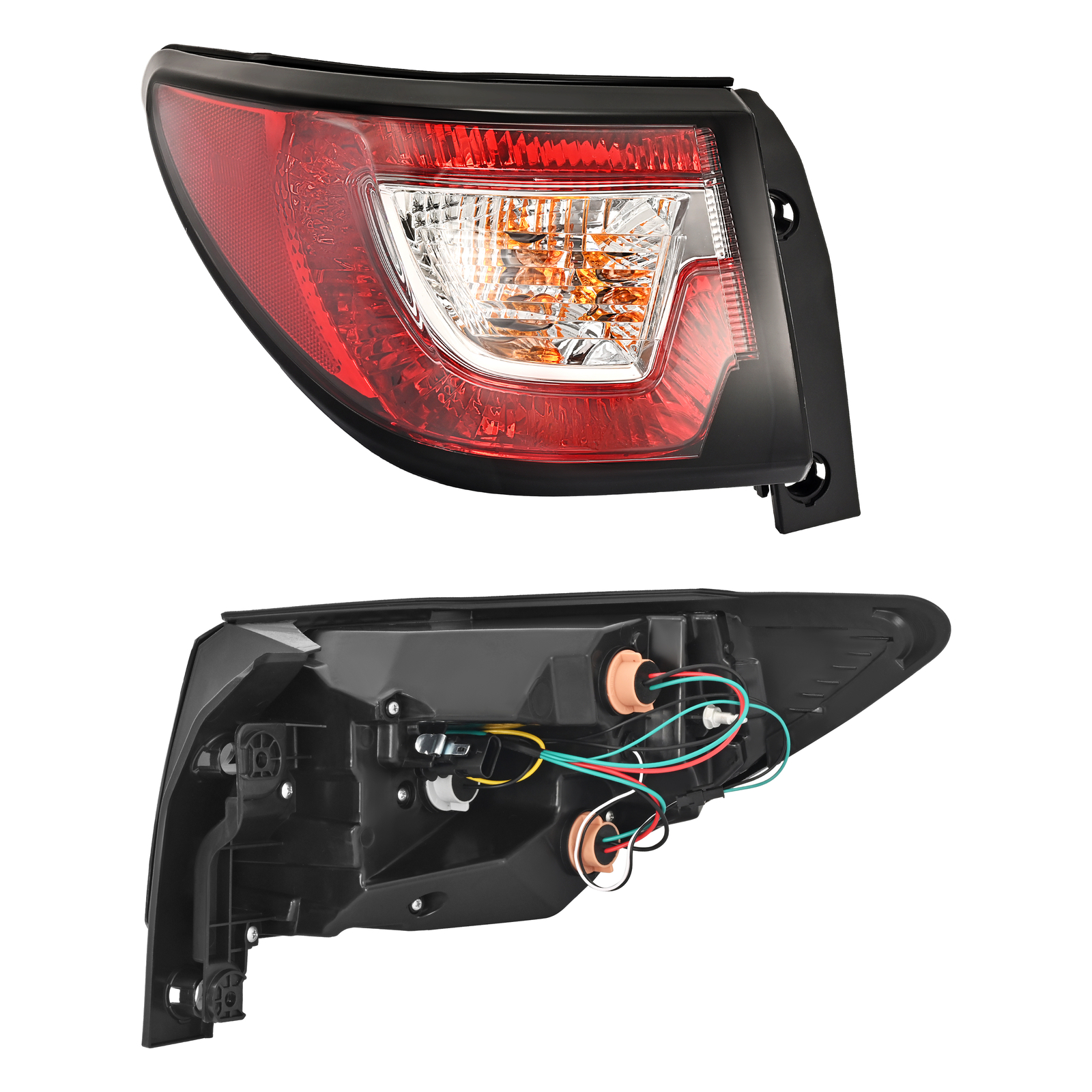 Red Tail Lights Lamps w/ Bulbs LH+RH For Chevy Traverse LS LT LTZ 2013-2017 DOT