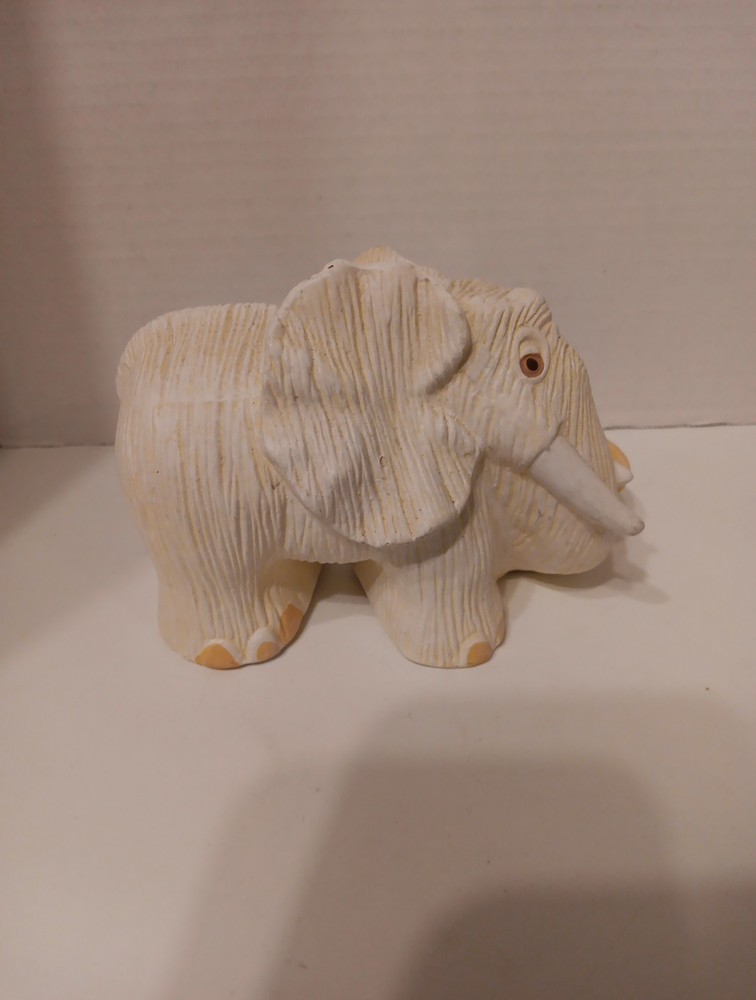 Unfinished Ceramic Bisque Elephant Ring Holder