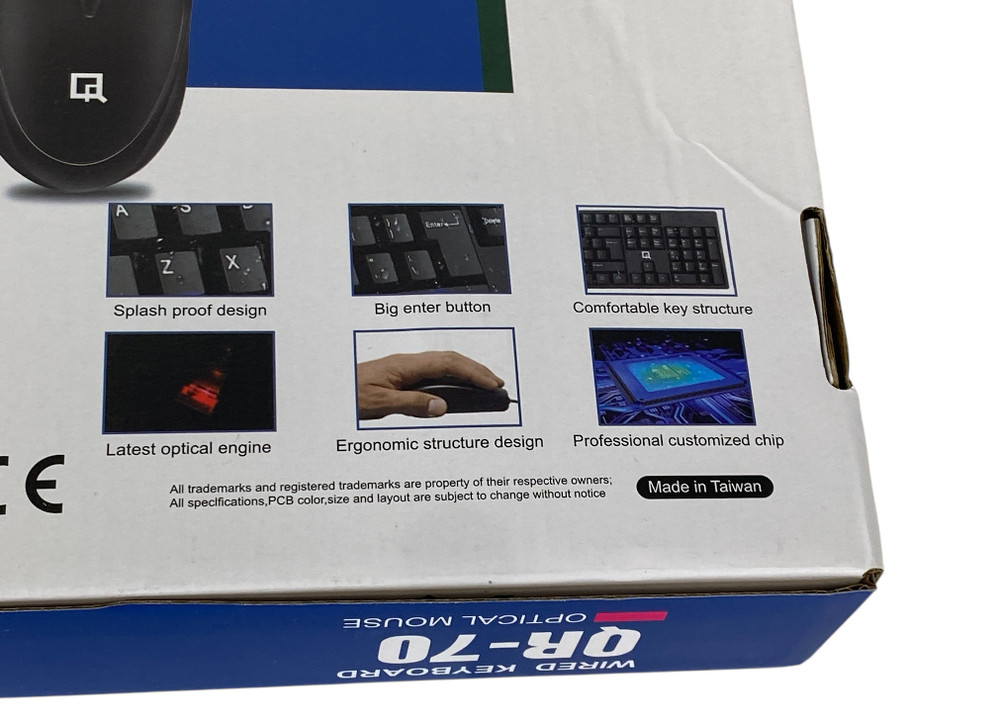 QR-70 USB Wired Optical Mouse & Keyboard 802.11N USB Wifi Adapter