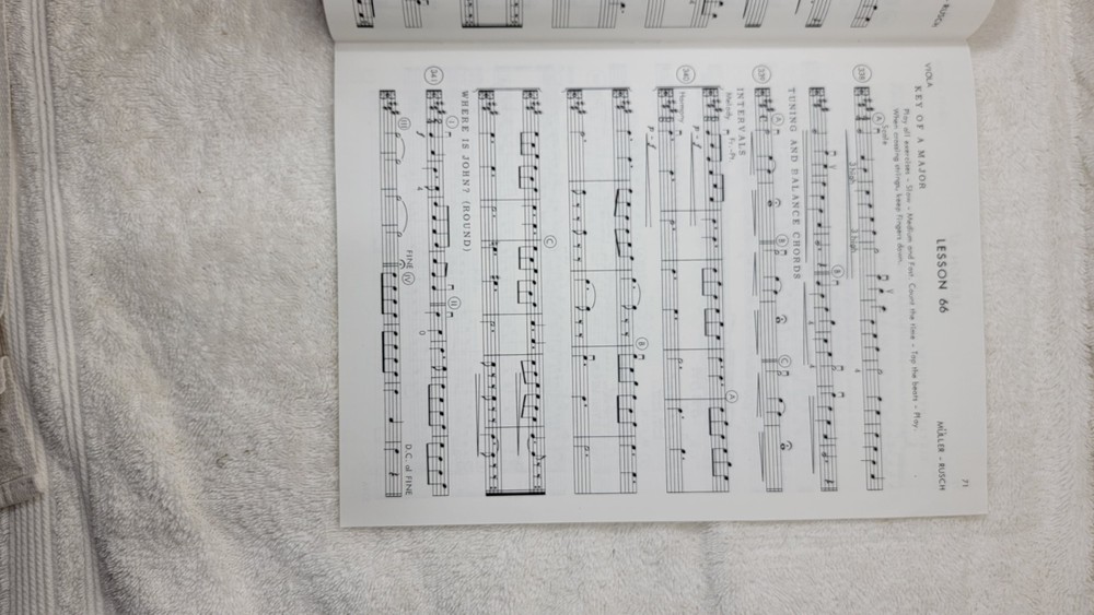 MULLER RUSCH STRING METHOD BOOK 3 VIOLA Learn Basics School Orchestra Techniques