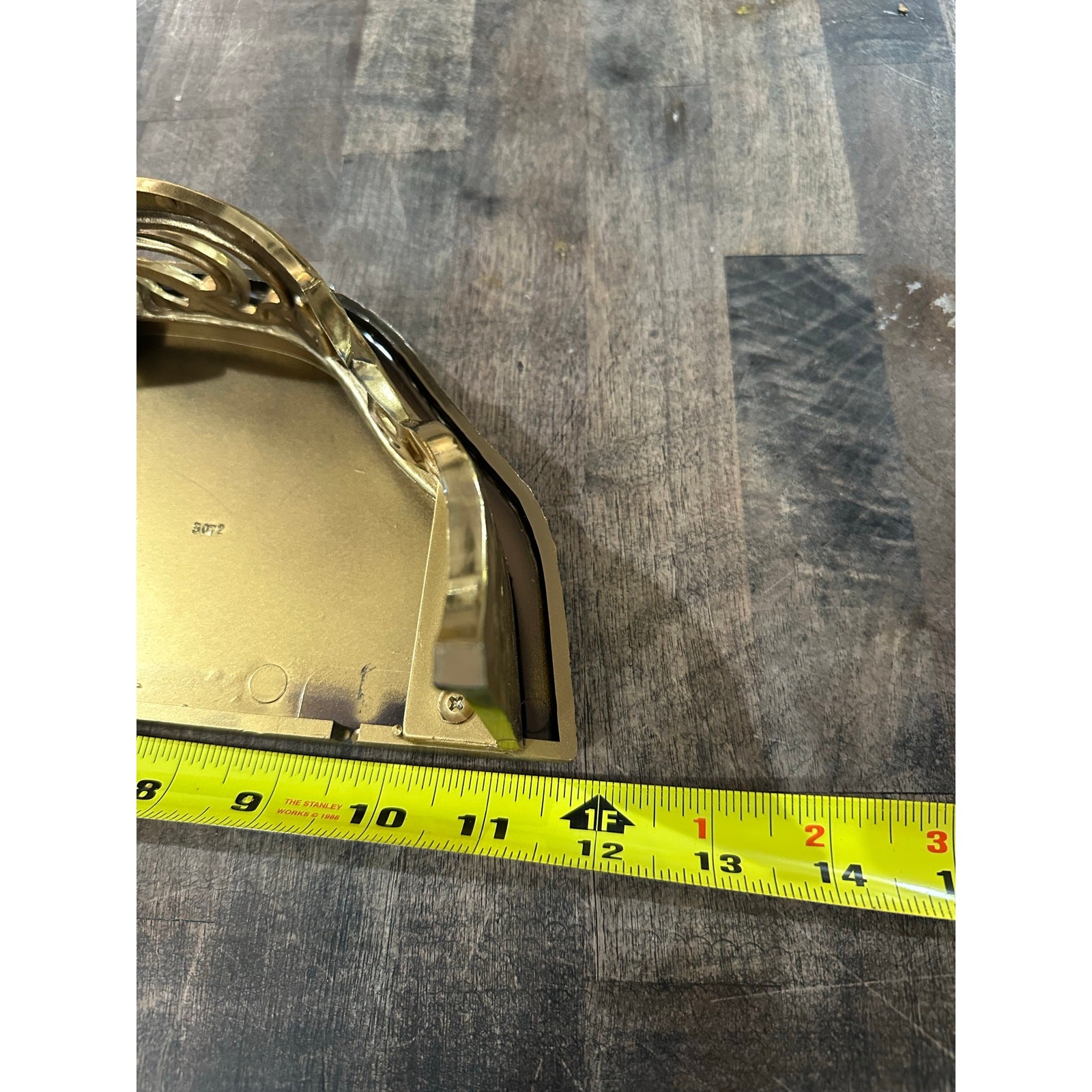 Vintage Gold Gild Ornate Wall Shelf Syroco Hollywood Regency Baroque Style Heart