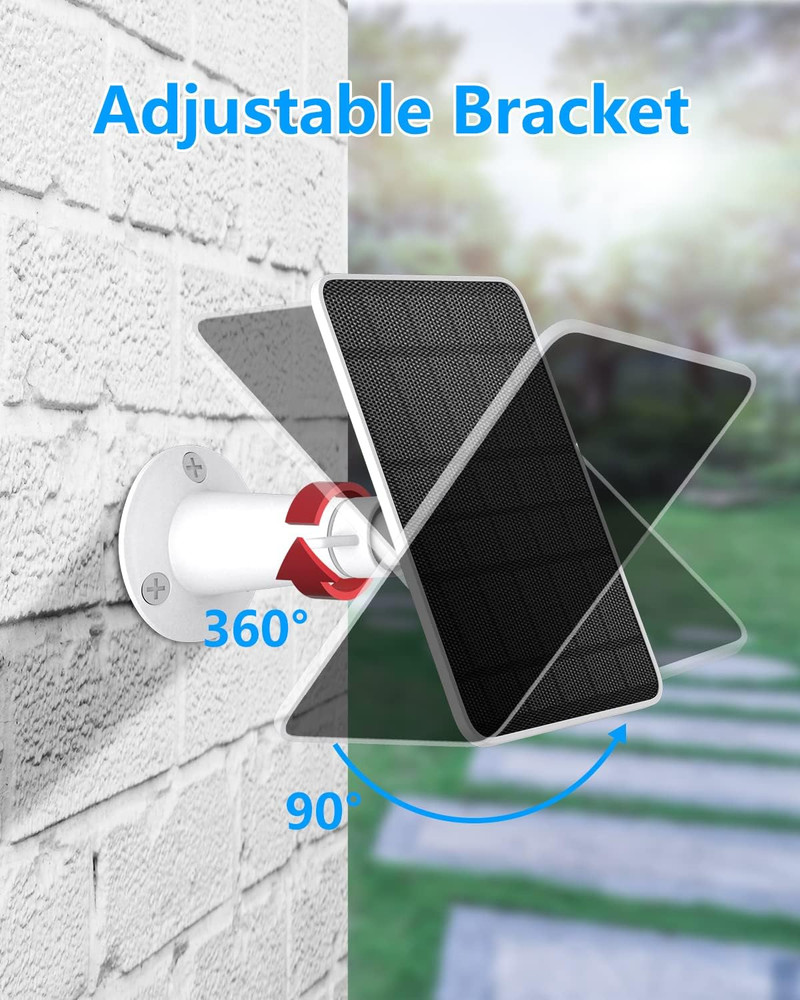 Solar Panel Charger Compatible with Eufycam 3/3C/2C/2C Pro/E40/E20/2/2 Pro/E/L20