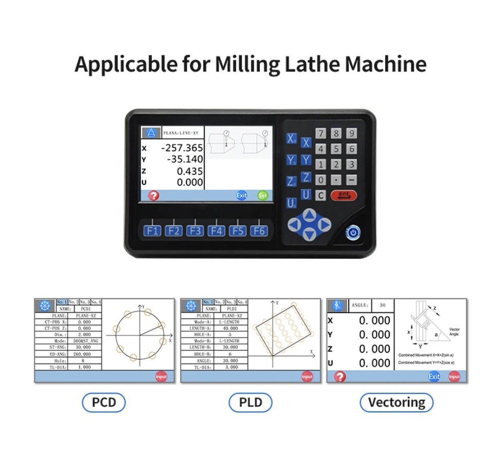 3Axis DRO Linear Scale Kit,LCD Digital Readout Display,Milling Lathe,Customized