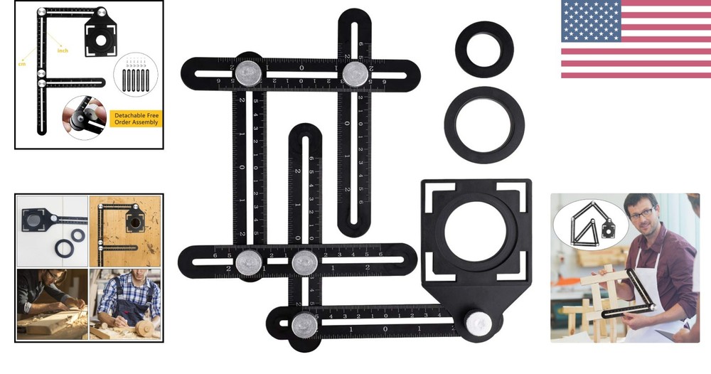 Lightweight and Portable Aluminum Angle Copier with Six Adjustable Knobs 4"