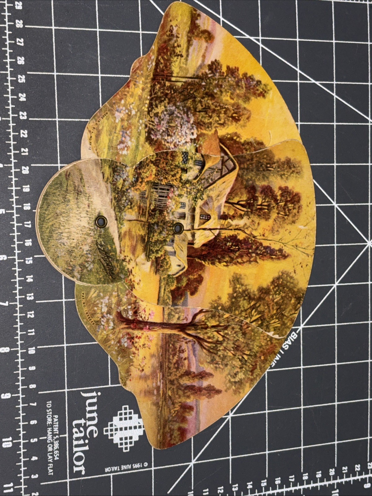 Vintage Lot Of 3 Advertising Cardboard Handheld Fans