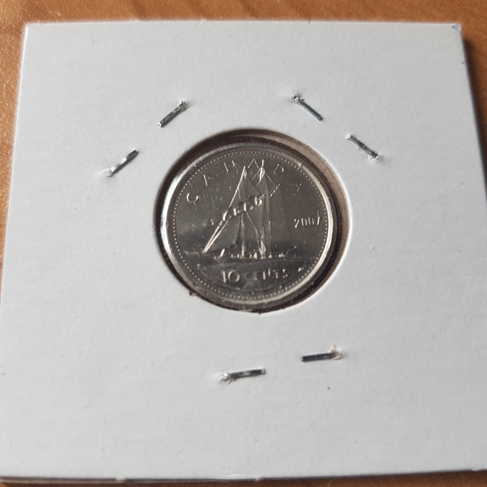 * 2007w * Canada * Georges VI * 10 cents *planchet *unknown.