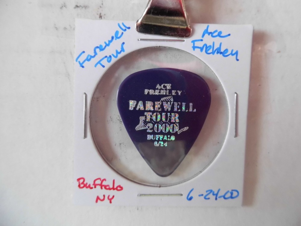 KISS "ACE FRAHLEY"~FAREWELL TOUR GUITAR PICK~6/24/00 (6/4)