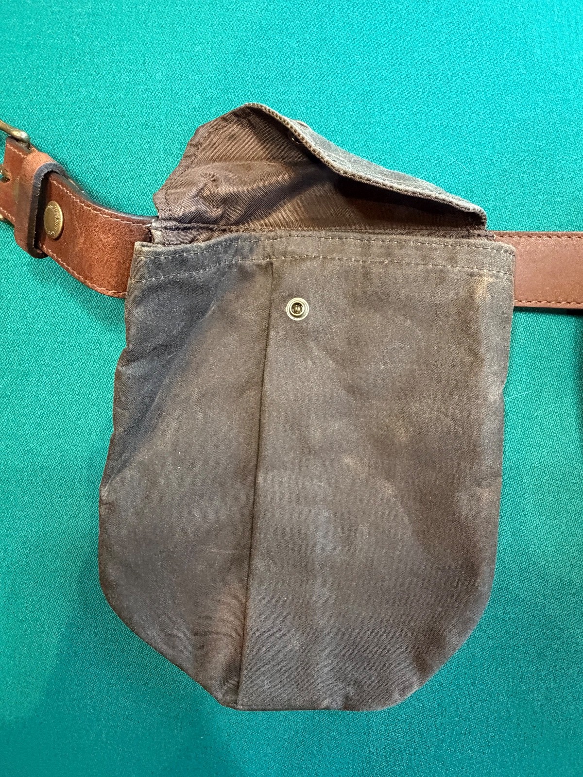 Tom Beckbe Shotgun Shell Pouch Bag - Dark Green Canvas - New and unused