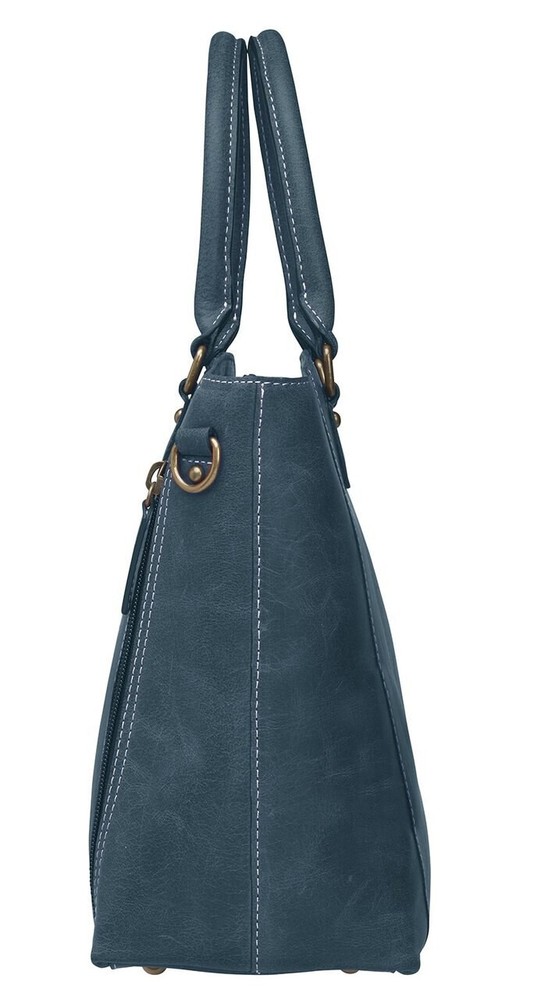 Distressed Leather Town Tote