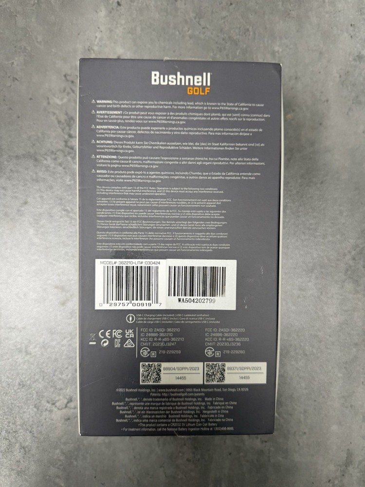 Bushnell Wingman View GPS Golf Speaker with Viewable LCD Screen, Open Box
