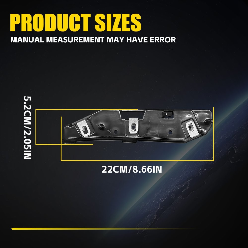 Front Bumper Support Bracket Frame Mount Driver Passenger For Ford Edge 2019-24