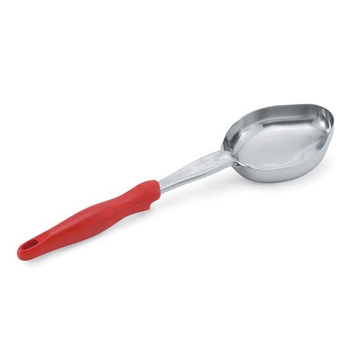 Jacob's Pride Heavy-Duty Round Solid Spoodle w/ Orange Handle, 8 oz