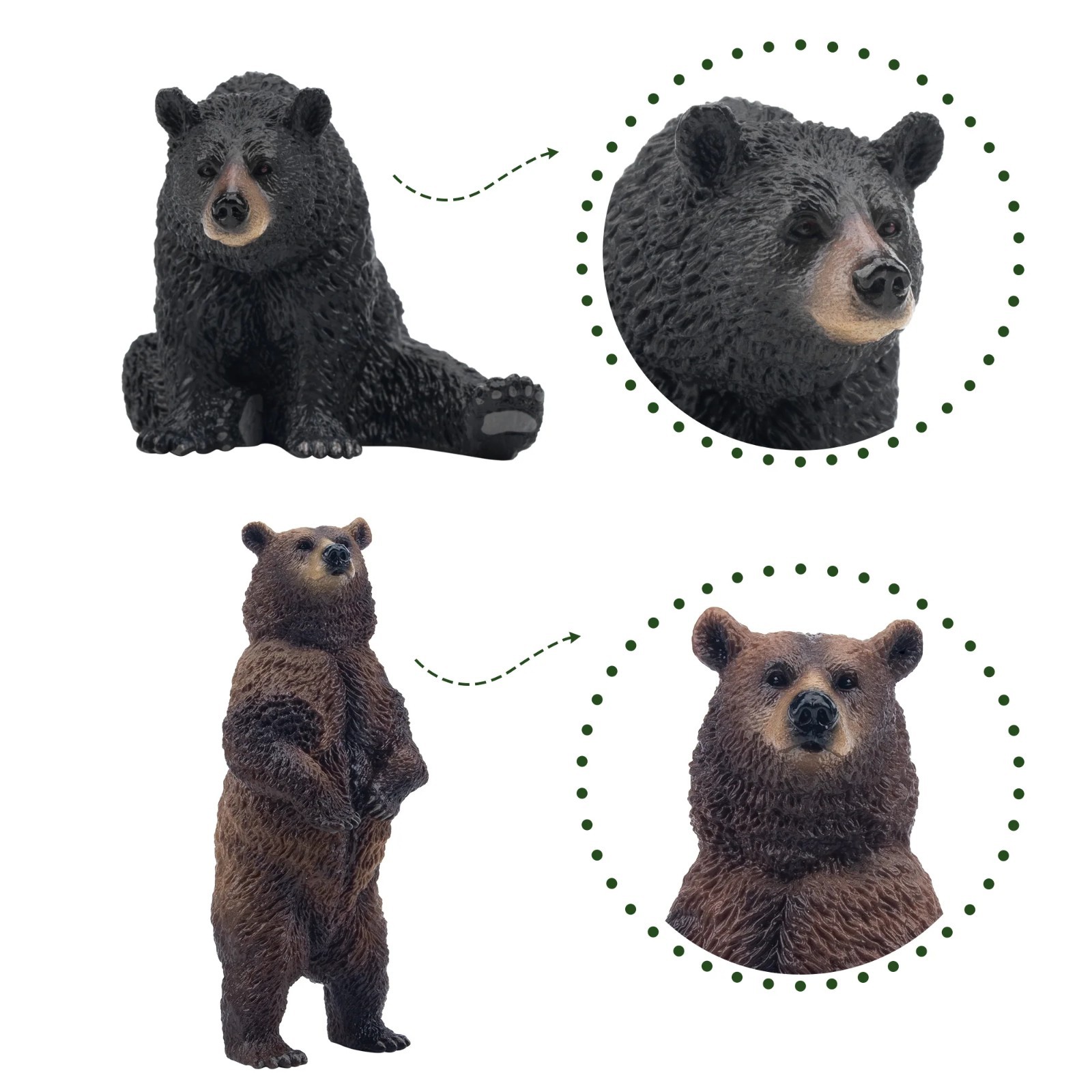 Toymany Forest Animal Figurine Playset Collectible Toy Set