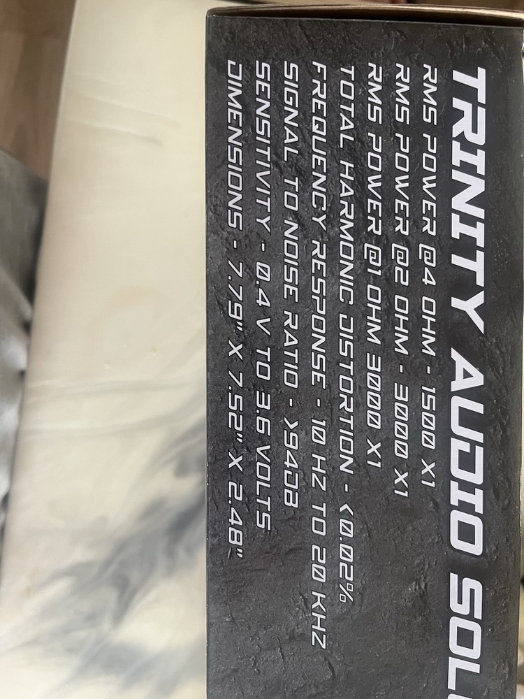 Trinity 3000.1 Monoblock Car Amplifier Class-D 3000 Watts RMS