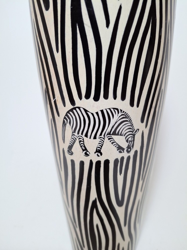 Soapstone Zebra Vase