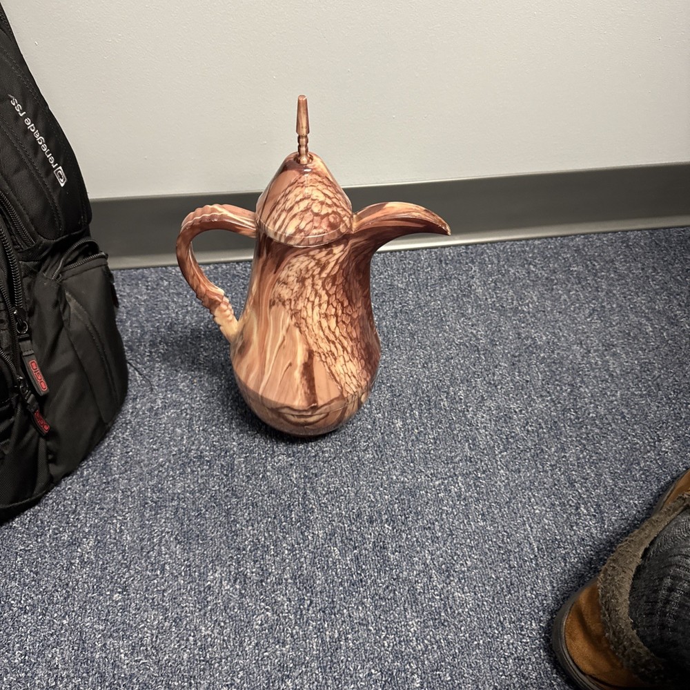 Camo Tea Coffee Carafe Rabbit Brand Light Use 15x6” Plastic Cool Camp Hunt