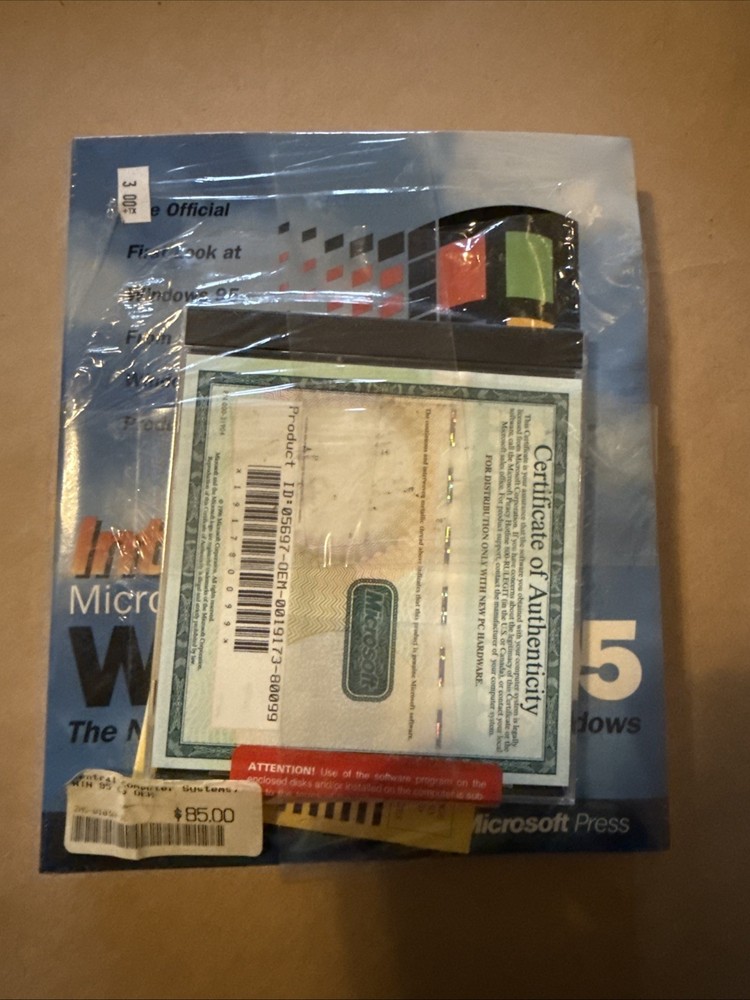 * introducing Windows 95 Software New and Sealed Microsoft Press