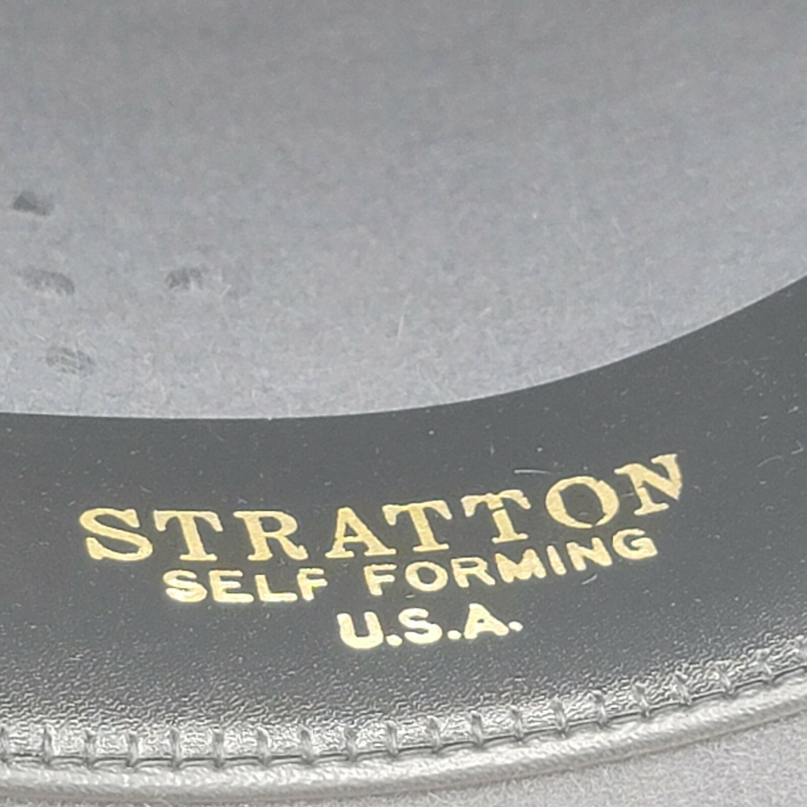 Stratton F42 Felt Self Forming Campaign Sheriff State Trooper Hat Sz 7-1/4 L.O.