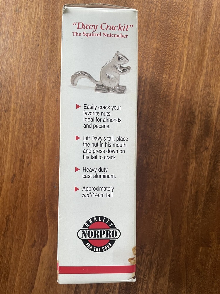 Metal Nutcracker Davy Crackit Squirrel - Fun for Family & Conversation Piece