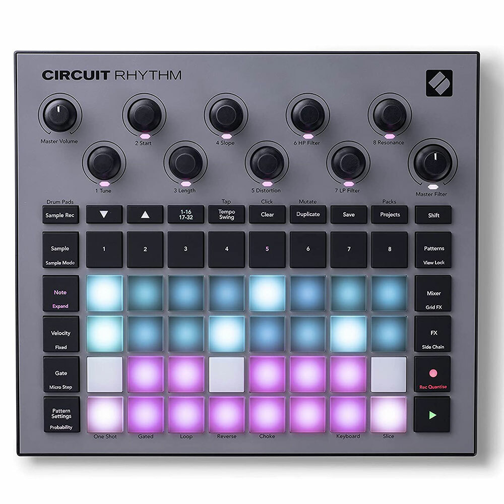 Novation Circuit Rhythm Groovebox w/ Sampler MIDI Controller & Workstation