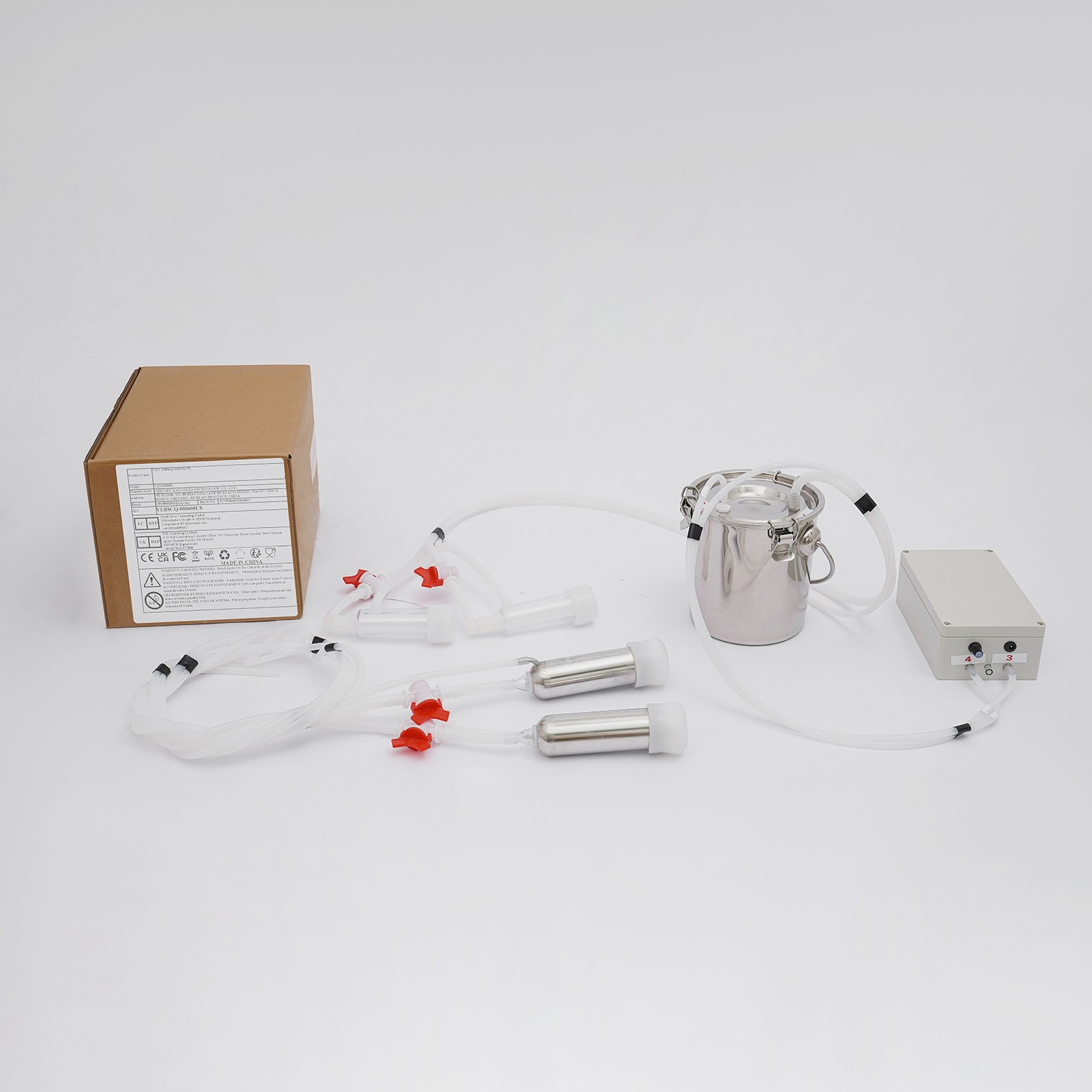 Pulsation Cow Milking Machine, Electric Cow Milker, Milking Machine with Stainle