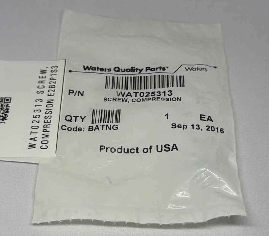 Waters WAT025313 SCREW, COMPRESSION E2B2P1S3 Offers Reviewed