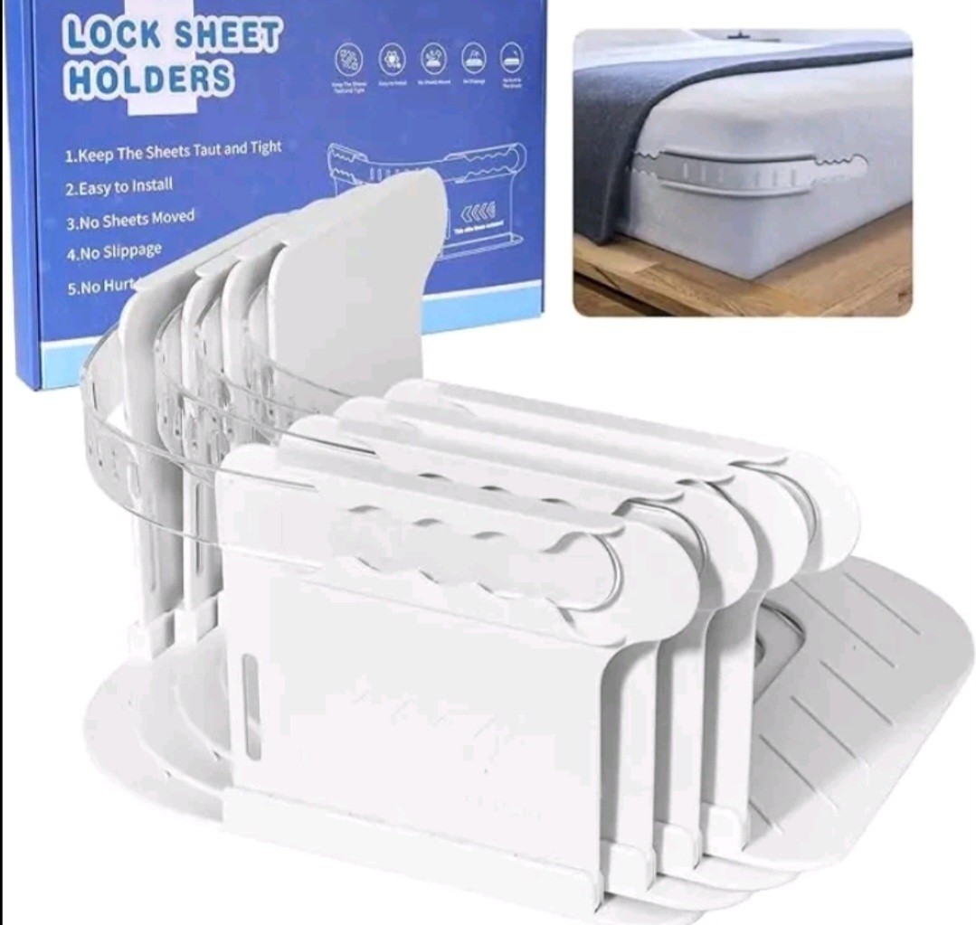 Lock Sheet Holders Keep Sheets Tight Heavy Duty Bed Sheet Holder Corner Fitted