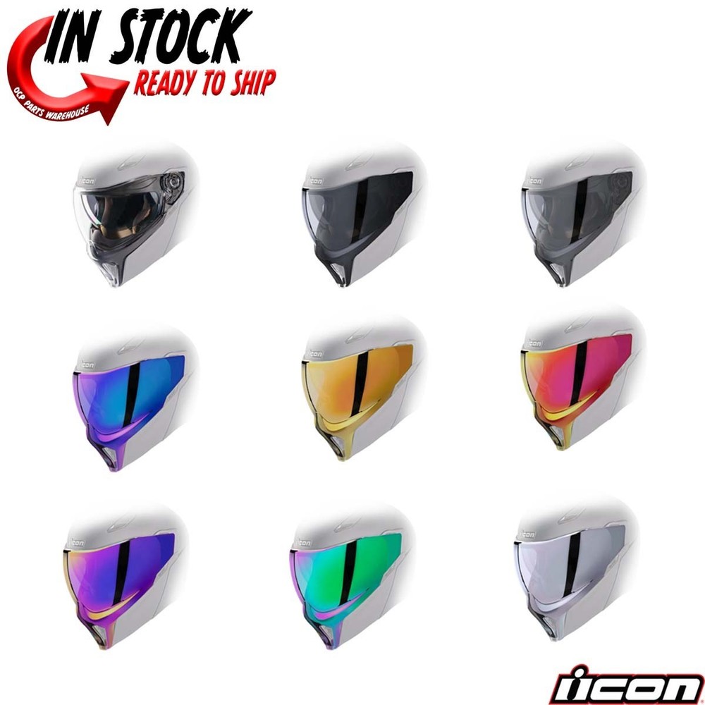NEW! ICON MOTORCYCLE THRESHOLD SHIELD - PICK SIZE & COLOR