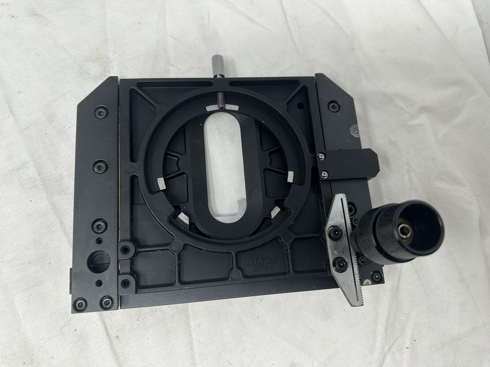 2x Microscope Stages For Nikon Labophot Microscopes