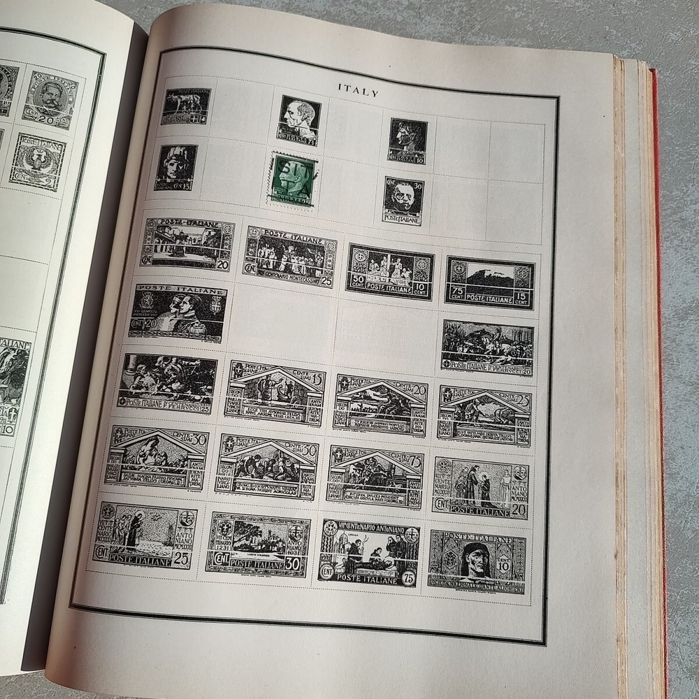 MODERN POSTAGE STAMP ALBUM With Some Stamps