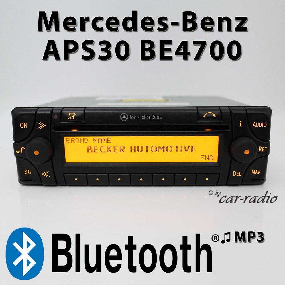 Genuine Mercedes Audio 30 APS BE4700 Bluetooth MP3 Becker Navigation System CD