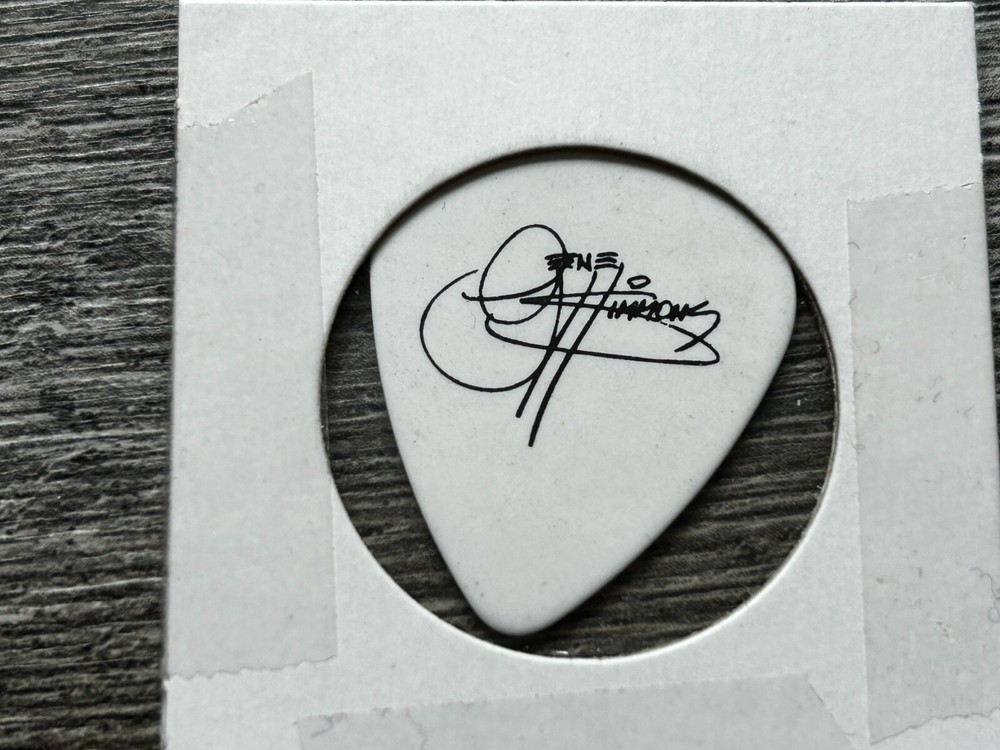 KISS Guitar Pick Gene Simmons Hottest Show On Earth Concert Tour White Black