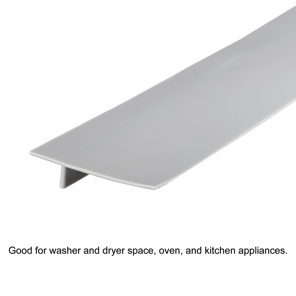 21" length silicone stove interspace cavity cover, gray 2pcs