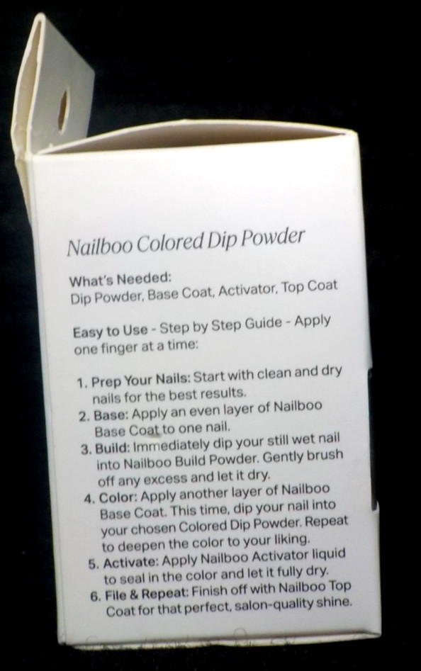 NAILBOO Colored DIP POWDER BABY BLUE Salon Nails From Home 0.5 oz (NIB)