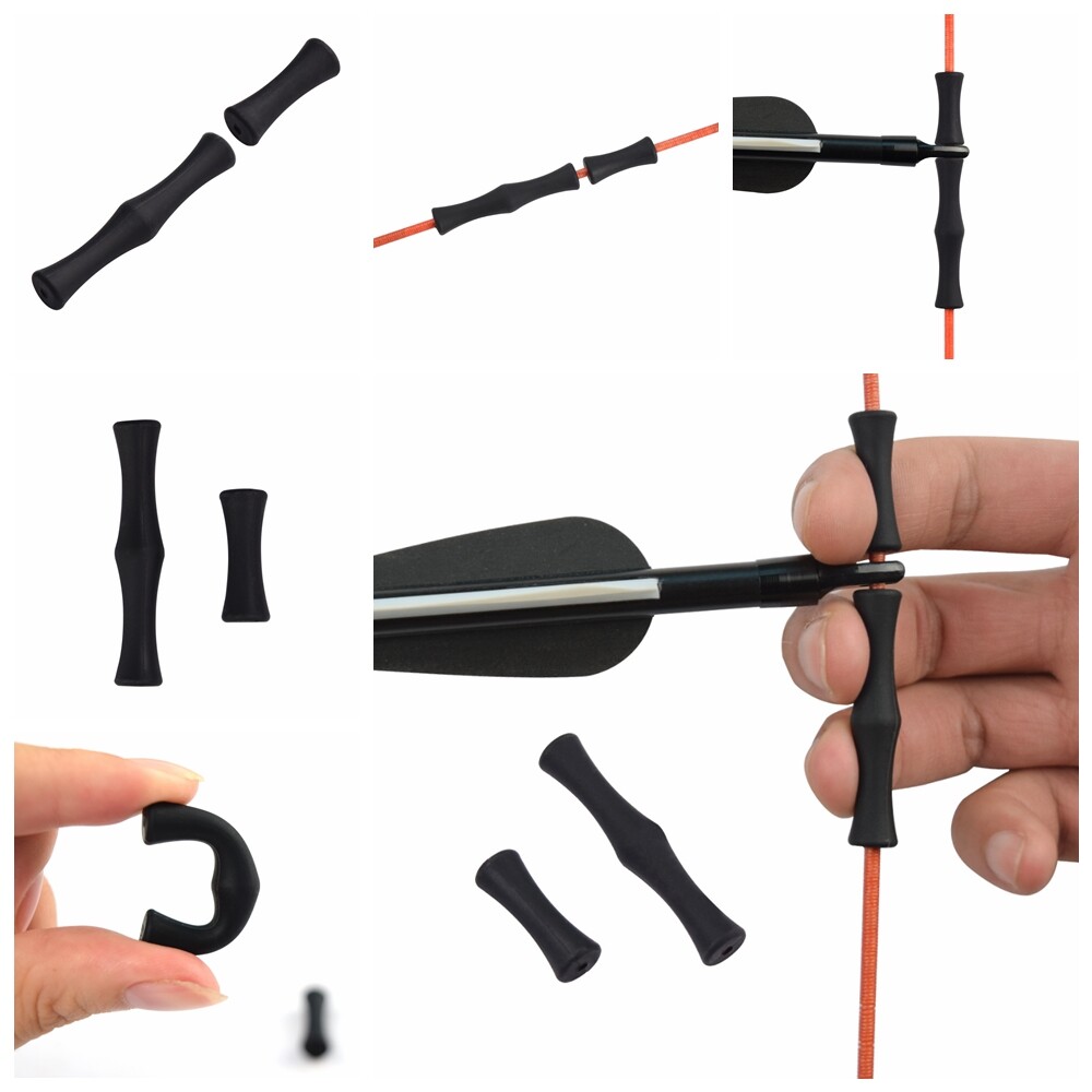 Bowstring Finger Guard Bowstring Saver Protective Finger Silicon Release 1 Pair