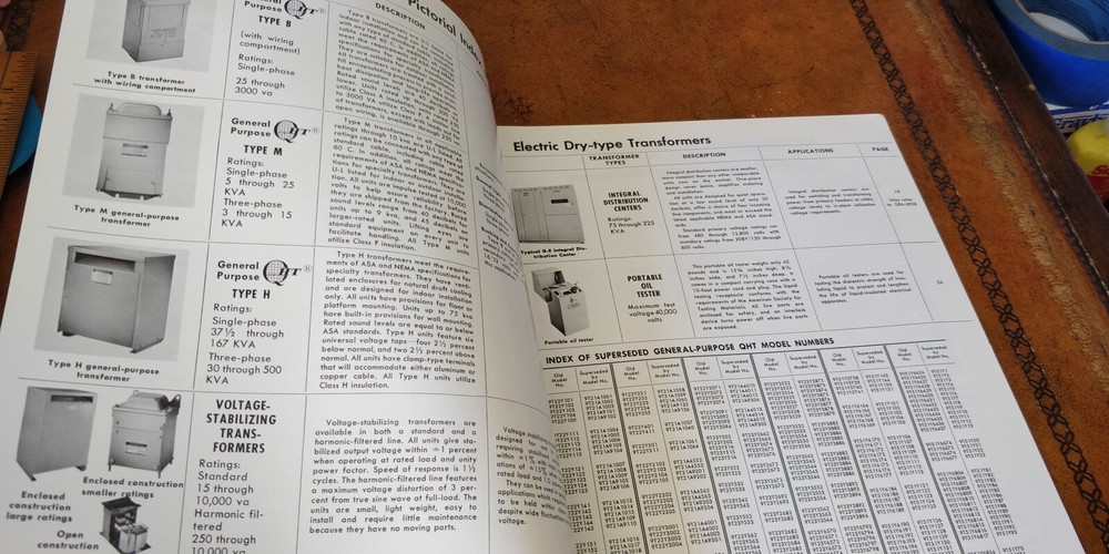 1963 ~ General Electric ~ Dry-type Transformers ~ Catalog Specs Buyers Guide