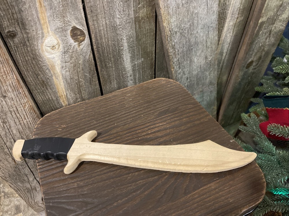 Wooden Lion Shield And Sword
