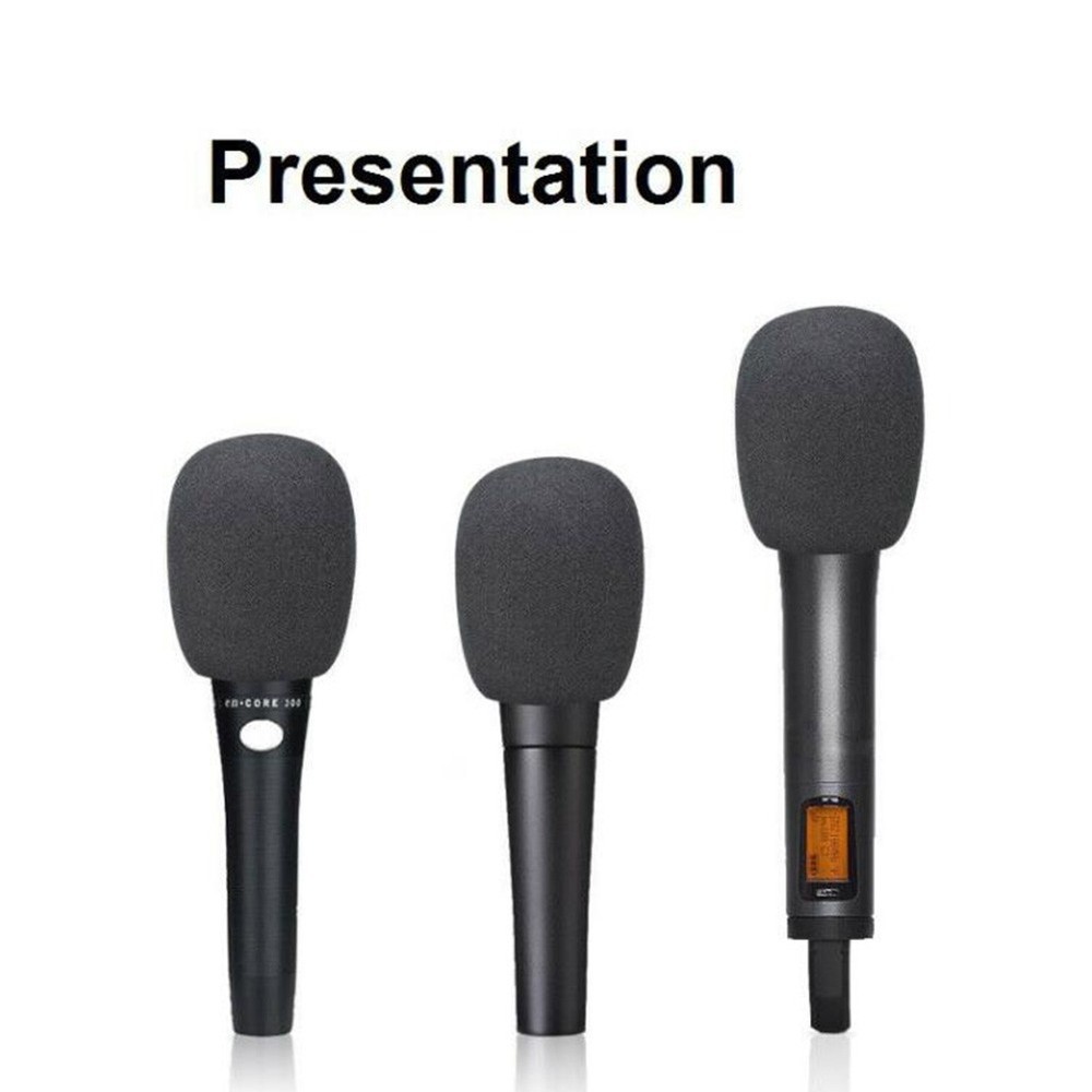 Foam Handheld Microphone Windscreen 5 Pack Replacement High Quality Covers