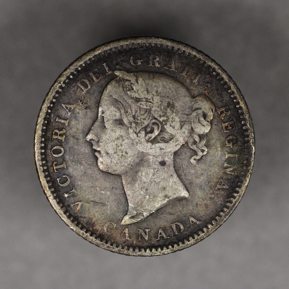1880 H Canada Silver 10 Cents